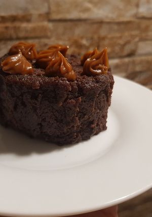 Una foto de Mini Brownie en microondas