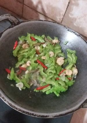 Foto resep Tumis pare udang