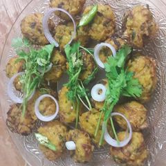 Rice pakoda A picture of Rice pakoda.