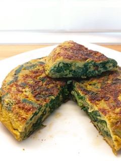 Una foto de Tortilla de espinacas