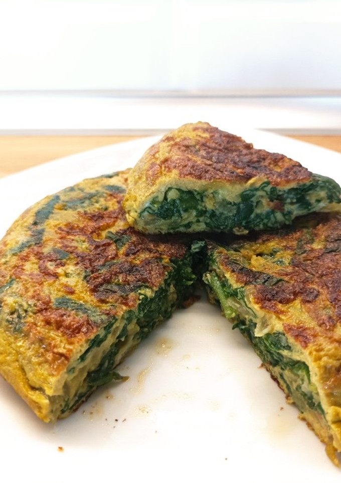 Una foto de Tortilla de espinacas