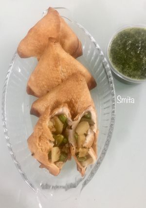 A picture of Guilt free Samosa.