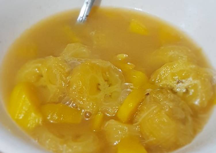 Kolak pisang + nangka with susu tanpa santen Kolak pisang + nangka with susu tanpa santen