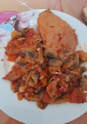 O poză a rețetei Legume cu cotlet de porc (înăbușite).