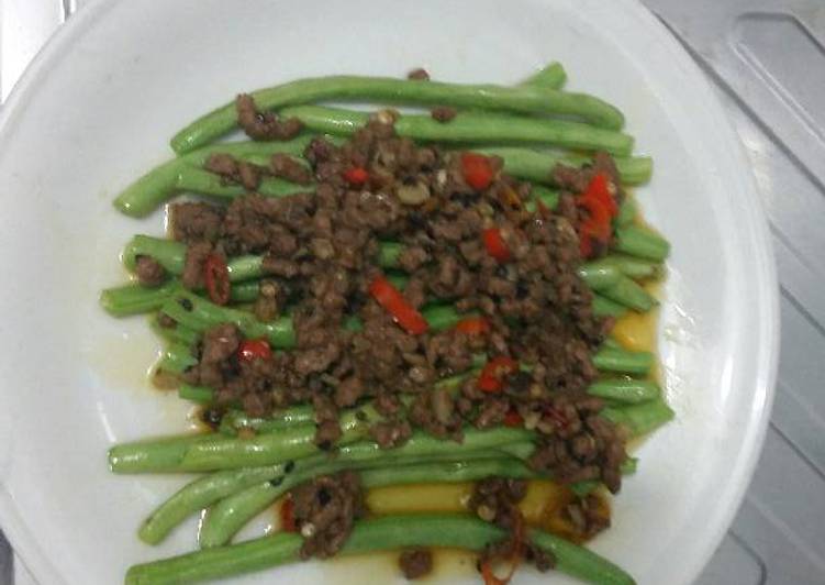 Buncis Saos Singapore pedass Alaku