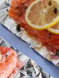 Salmon with Lemon, Capers, and Rosemary