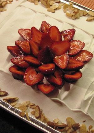 A picture of Strawberry Shortcake Trifle.