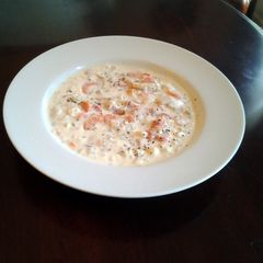 A picture of New England Clam and Shrimp Chowder.