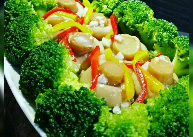 Resep Broccoli Mushroom saus tiram…. Semudah membuat salad 💚 yang Sempurna