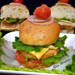 Vegetable Burger A picture of Vegetable Burger.