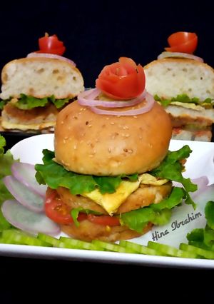 A picture of Vegetable Burger.