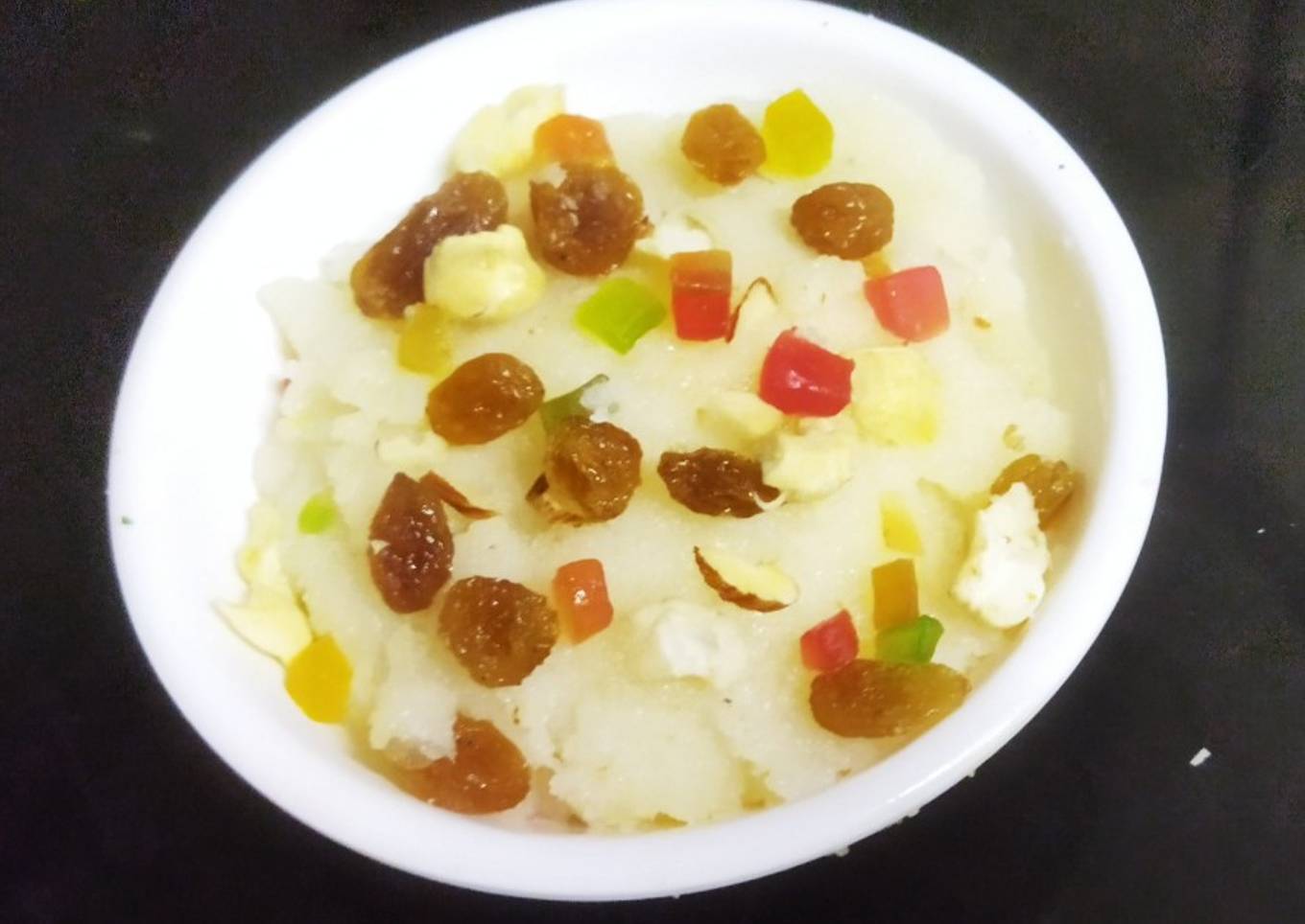 Almond Rava Halwa