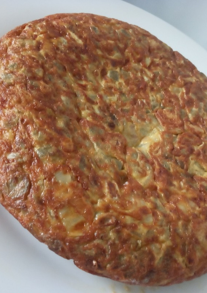 Una foto de Tortilla de Habas