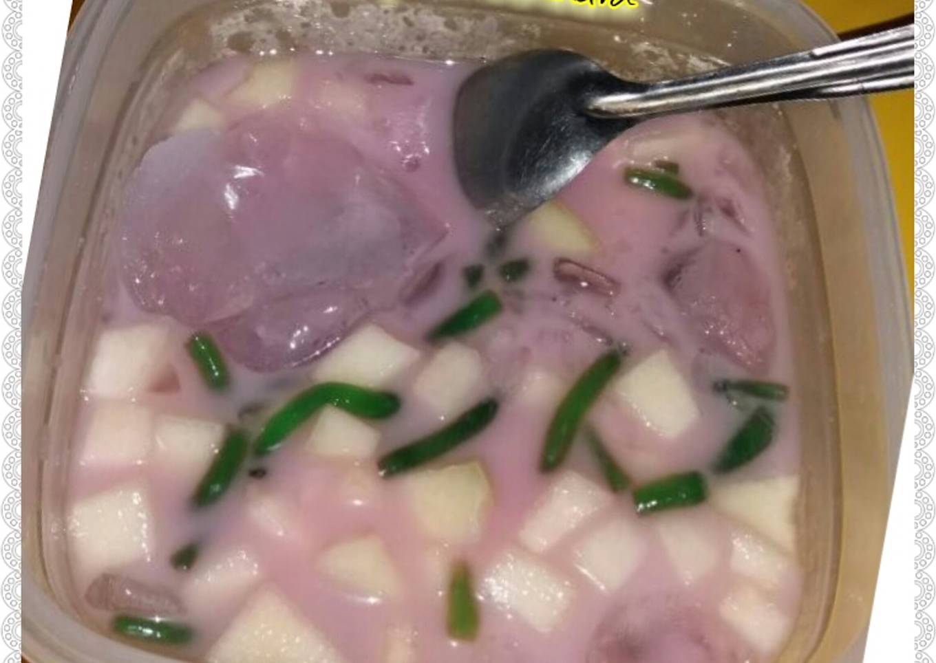 Es CEMELIS (es isi Cendol dan melon manis)