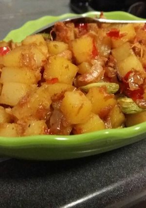 Foto resep Kentang balado + pete