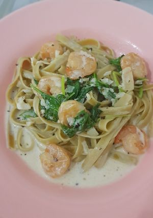 Foto resep Shrimp creamy pasta