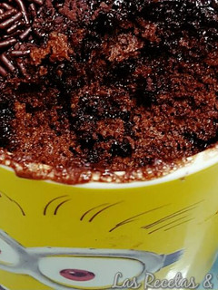 Una foto de Mug Cake de Chocolate ♡♡ Microondas♡♡ ¡¡En 2 Min!! Tremendamente delicioso♡♡
