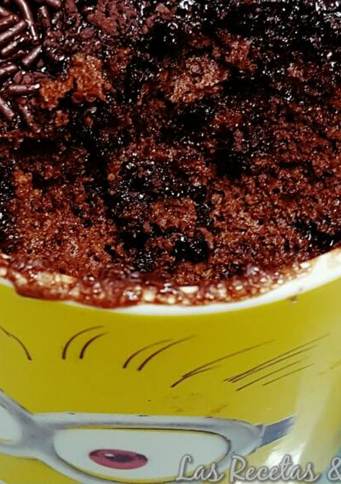 Una foto de Mug Cake de Chocolate ♡♡ Microondas♡♡ ¡¡En 2 Min!! Tremendamente delicioso♡♡