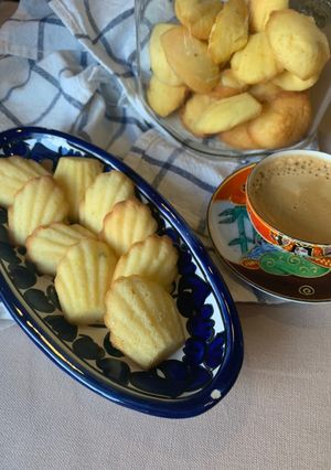 รูปของ เมเดไลน์ lemon madeleine ขนมอบก้นหอยแบบฝรั่งเศส