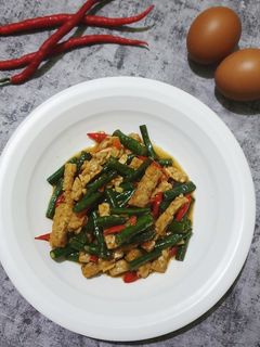 Foto resep Tumis Kacang Panjang Tempe