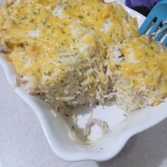 A picture of Turkey Spaghetti Casserole.