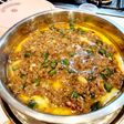 Steam egg with minced beef