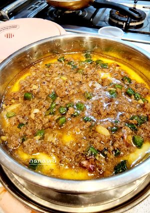 Foto resep Steam egg with minced beef
