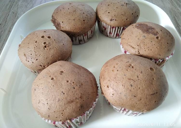 Muffin pisang coklat kukus