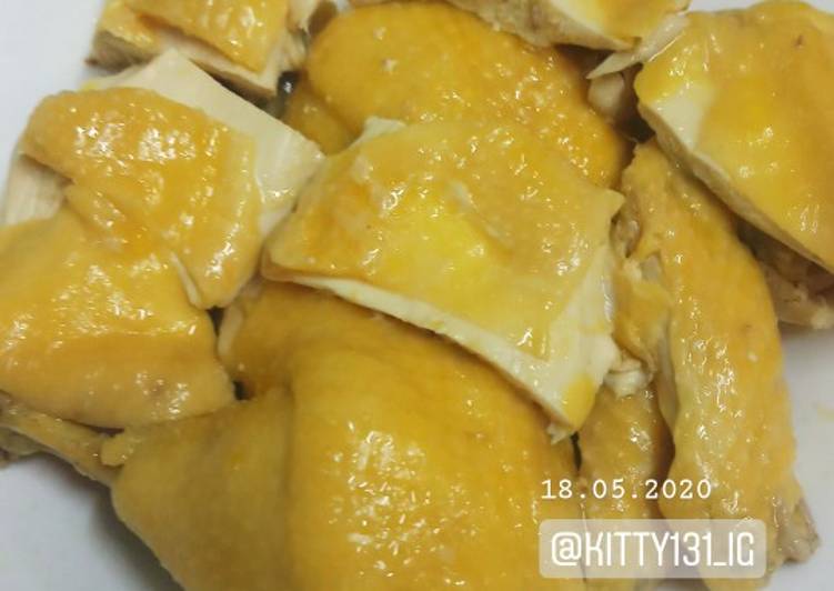 Cara Gampang Menyiapkan Steamed chicken hongkong style Anti Gagal