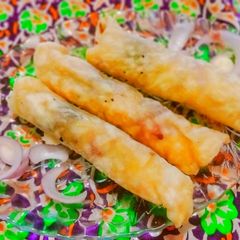 A picture of Seekh qeema rolls.