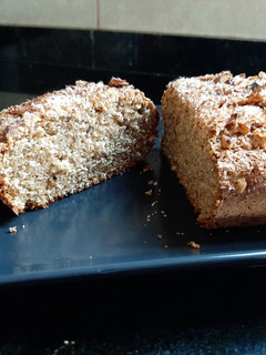 Una foto de Budín Integral de Coco y Nuez