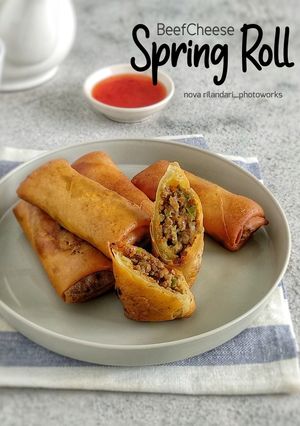 Foto resep BeefCheese Spring Roll