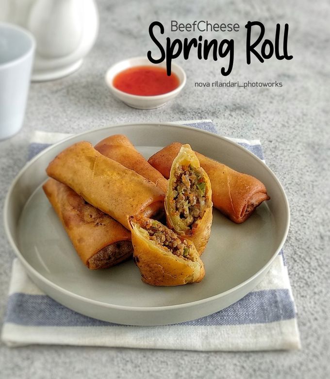 Foto resep BeefCheese Spring Roll