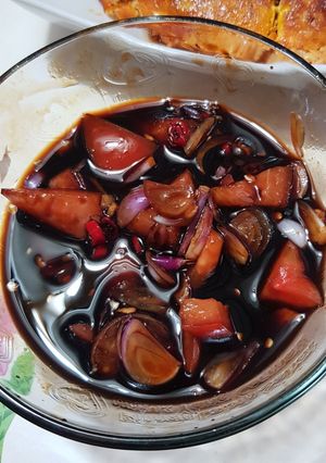 Foto resep Kecap Bawang Cabe Tomat Iris