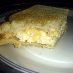 A picture of Ashley's healthy egg sandwich with a kick.