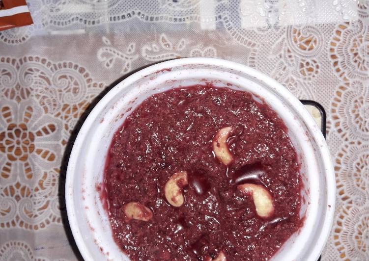 Recipe of Quick Beetroot halwa