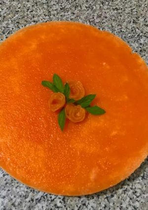 O poză a rețetei Cheesecake cu pepene.