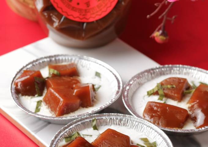 Langkah Mudah untuk Membuat Bubur Sumsum kue Keranjang, Lezat Sekali