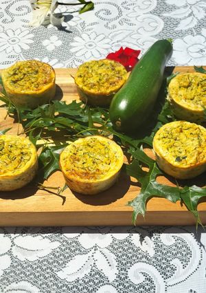 Une photo de Flans de courgettes à la menthe