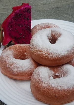 Foto resep Donat Buah Naga