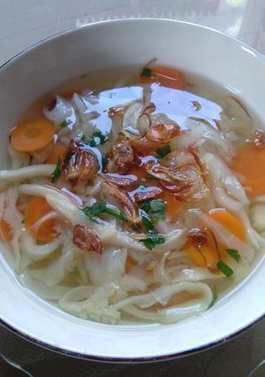 Foto resep 🌞 Suop jamur tiram kuah bening