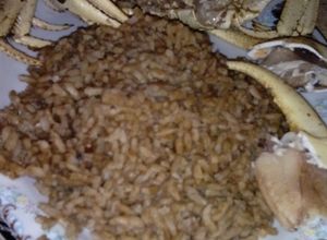 Una foto de Arroz de cangrejo