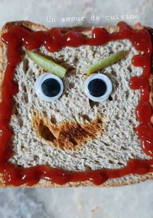 Une photo de Croque monsieur halloween en colère 🎃