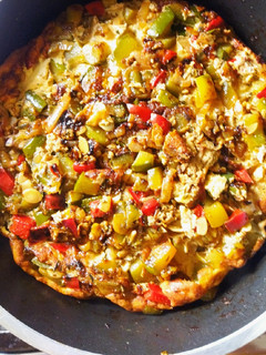 Una foto de Tortilla de zapallitos y morrón