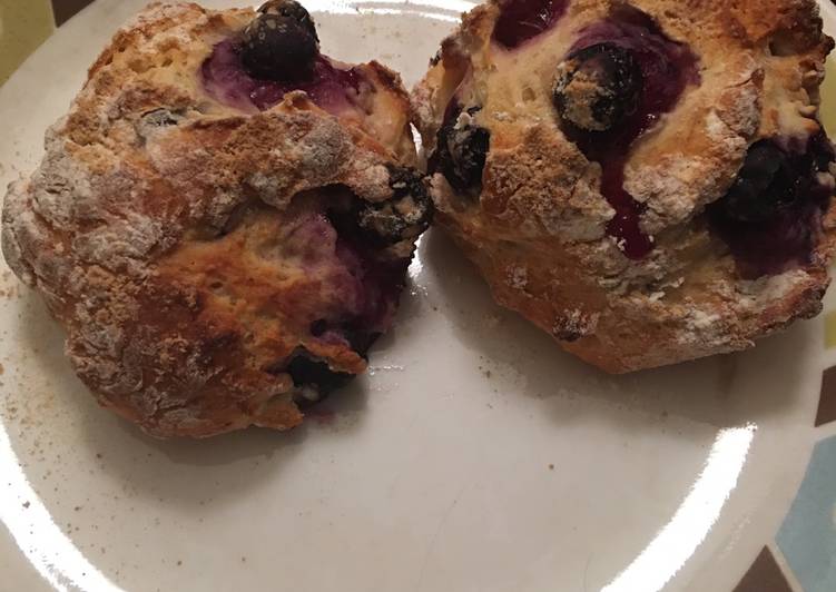 How to Make Quick Low fat blueberry scones