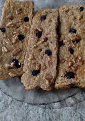 Una foto de Budín de avena banana y stevia