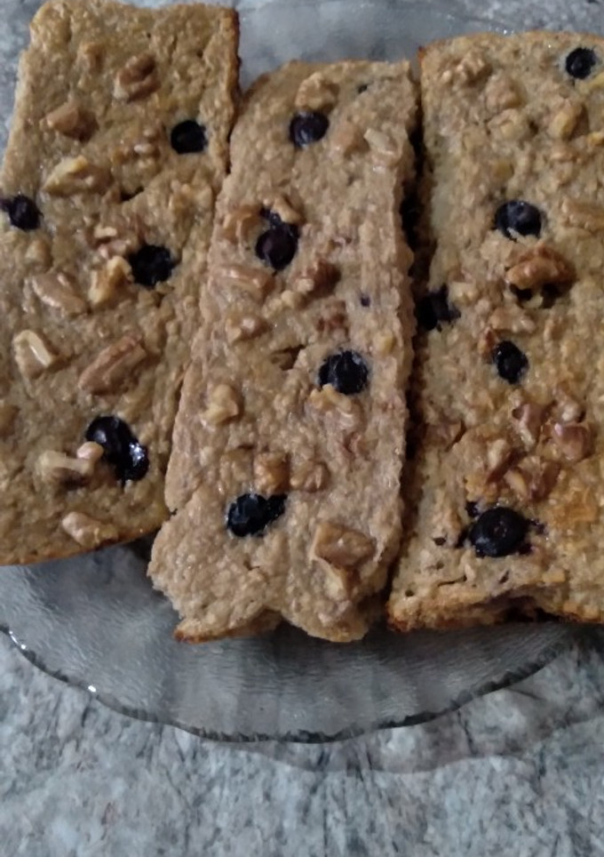 Una foto de Budín de avena banana y stevia