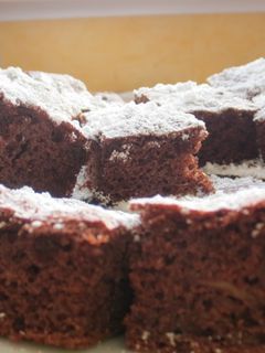 Rizslisztes kakaós-almás süti recept fotója