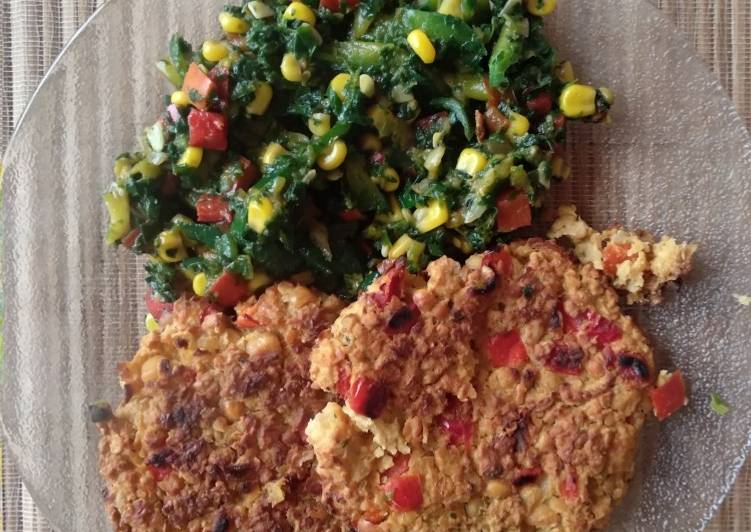 Hamburguesas de garbanzos fáciles