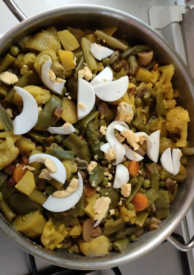 Una foto de Menestra de verduras con truco